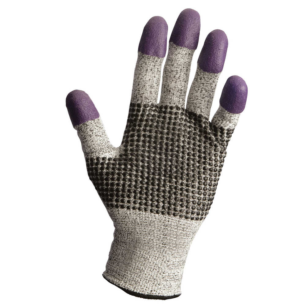 Kimberly Clark KleenGuard Purple Nitrile Foam Coated Gloves L Size 9 12 Pairs