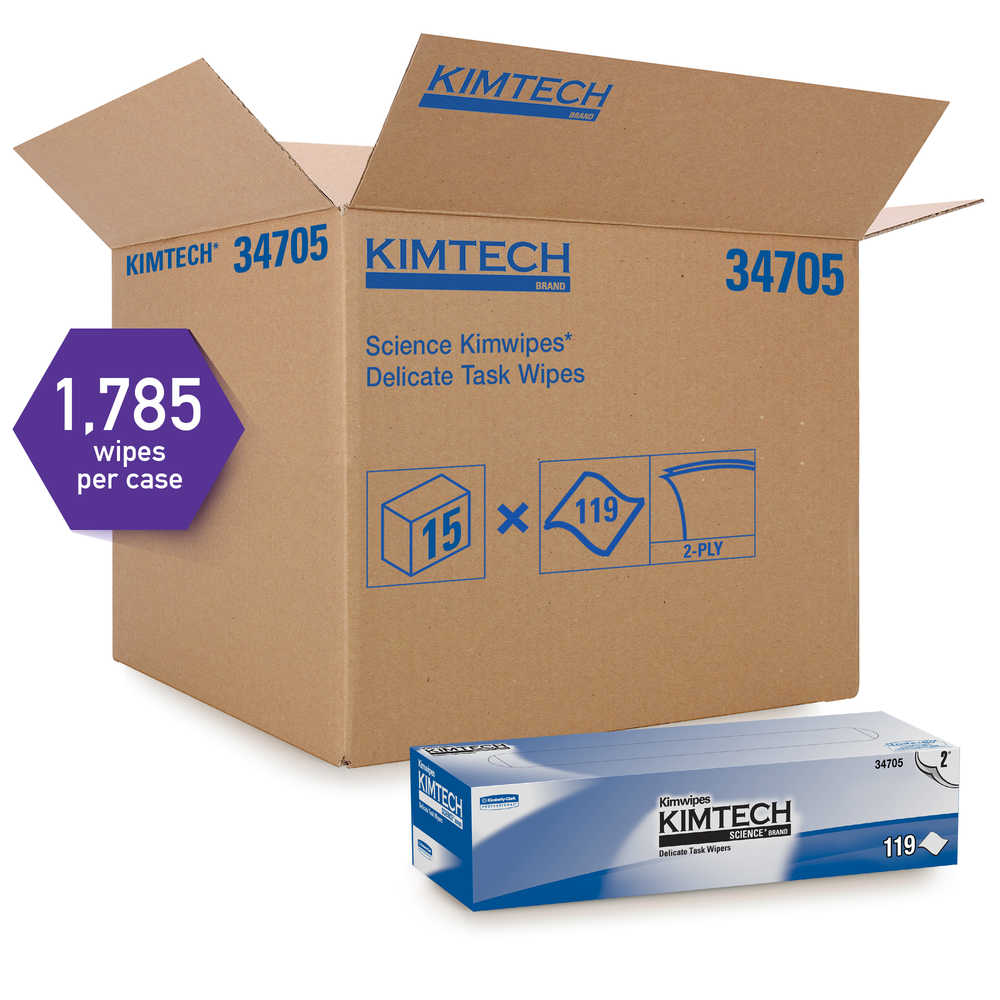 15/119 Kimtech Science;Kinwipes 2ply Wiper Wht