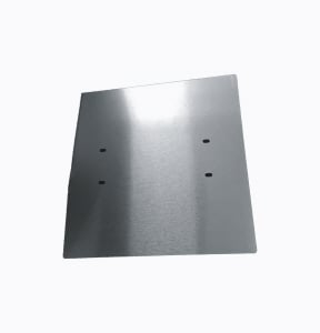 Coreless SRT Back Plate 13"x13", ABS Brushed Metallicwith holes - 776038    