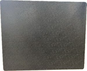 ABS black 14" X 17" plate, no holes, rounded corners - 776067    
